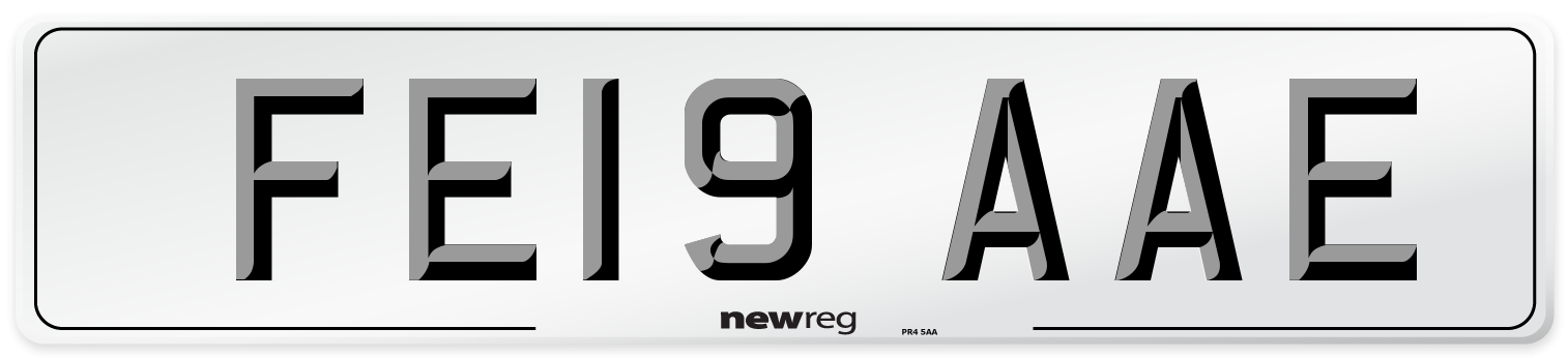 FE19 AAE Number Plate from New Reg